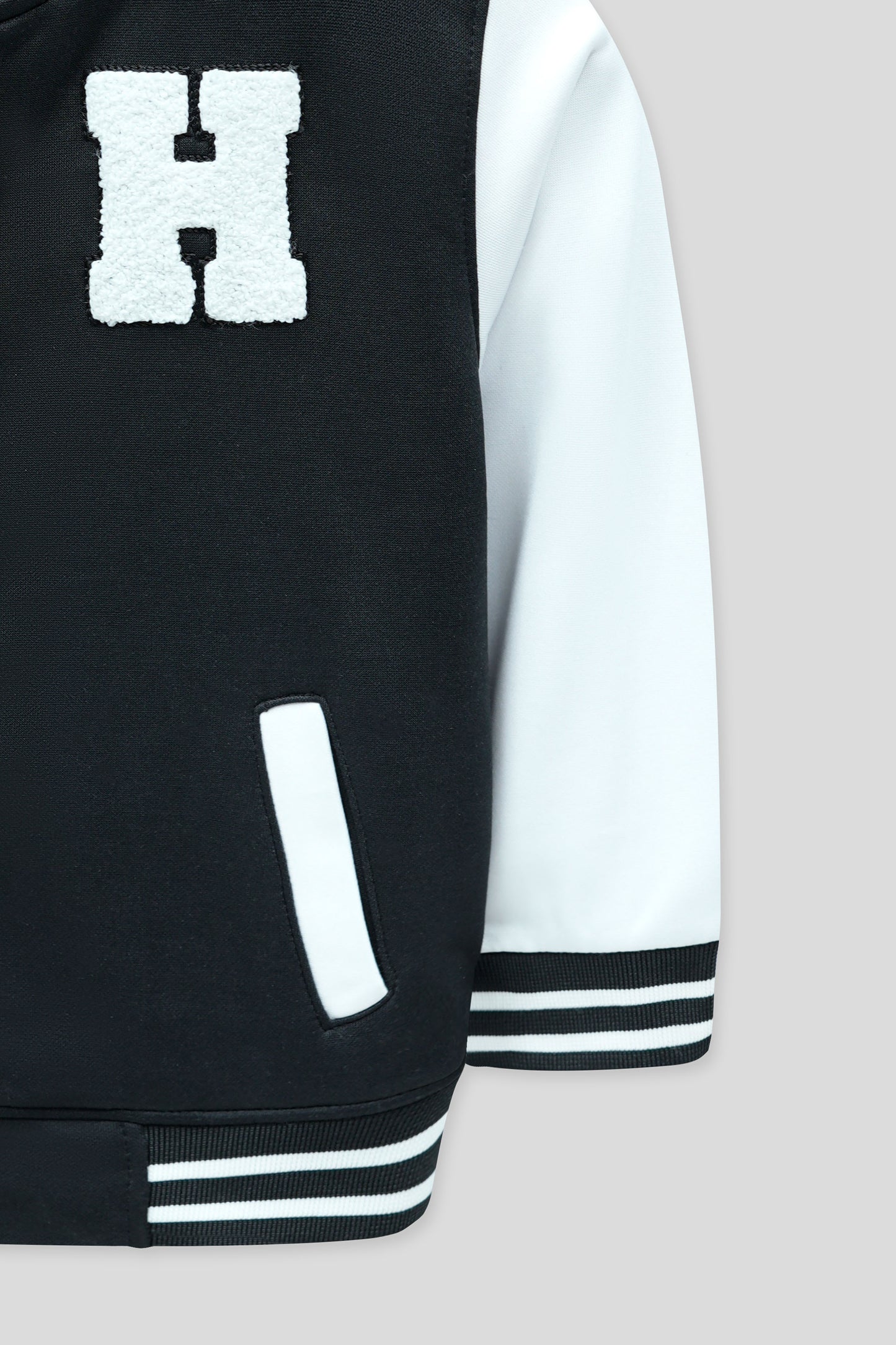 Little Boys’ Baseball Jacket - Black