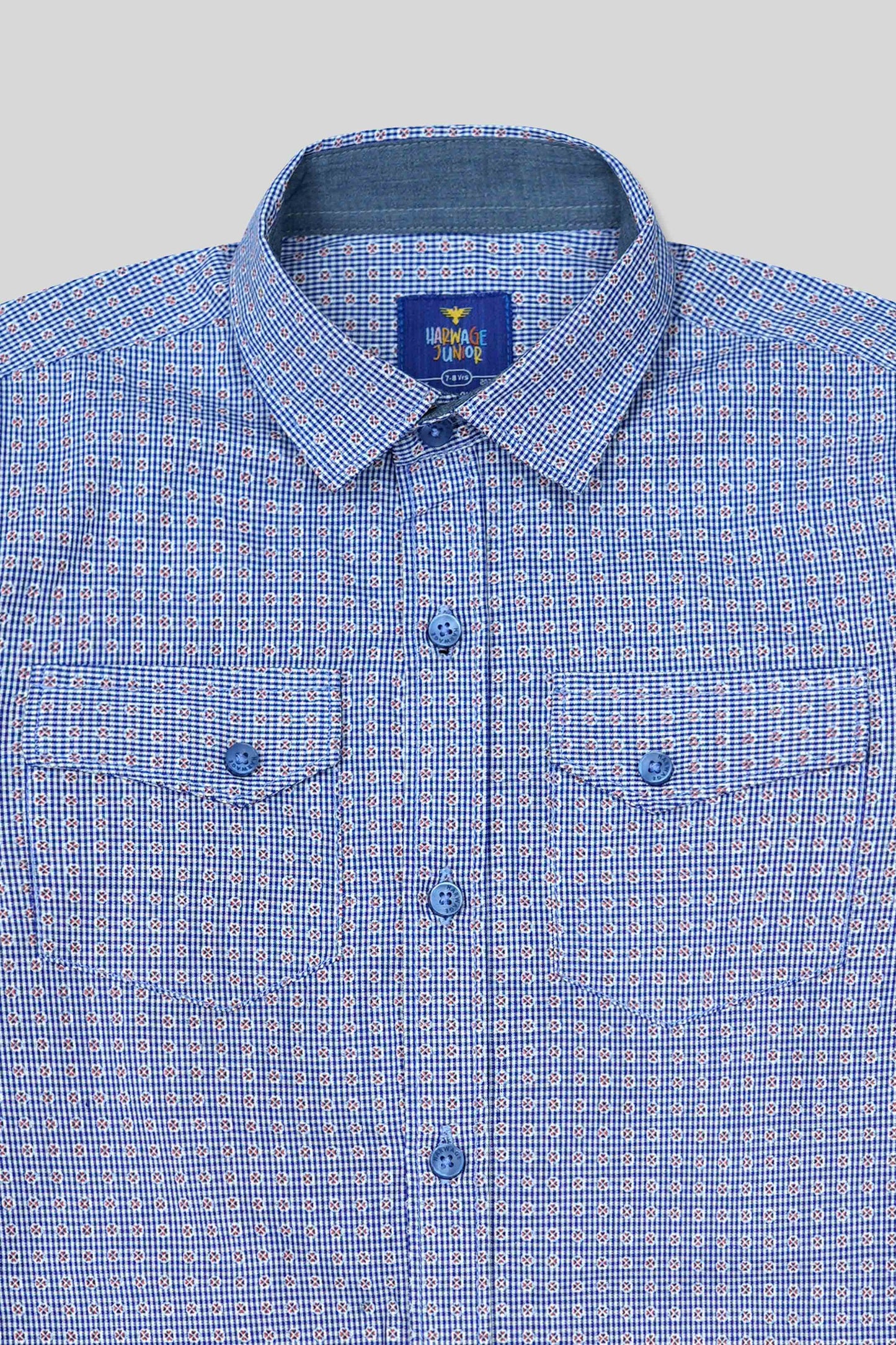 Boys’ Full Sleeves Casual Shirt - Blue