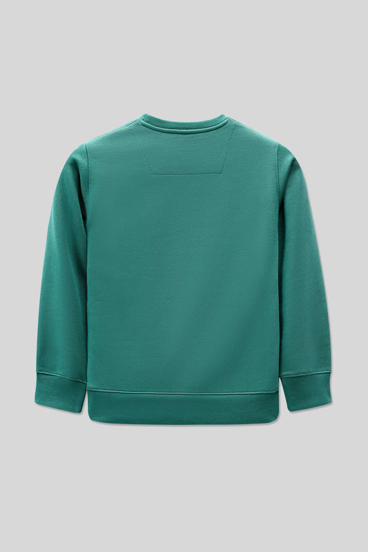 Boys Screen Print Sweatshirt - Evergreen