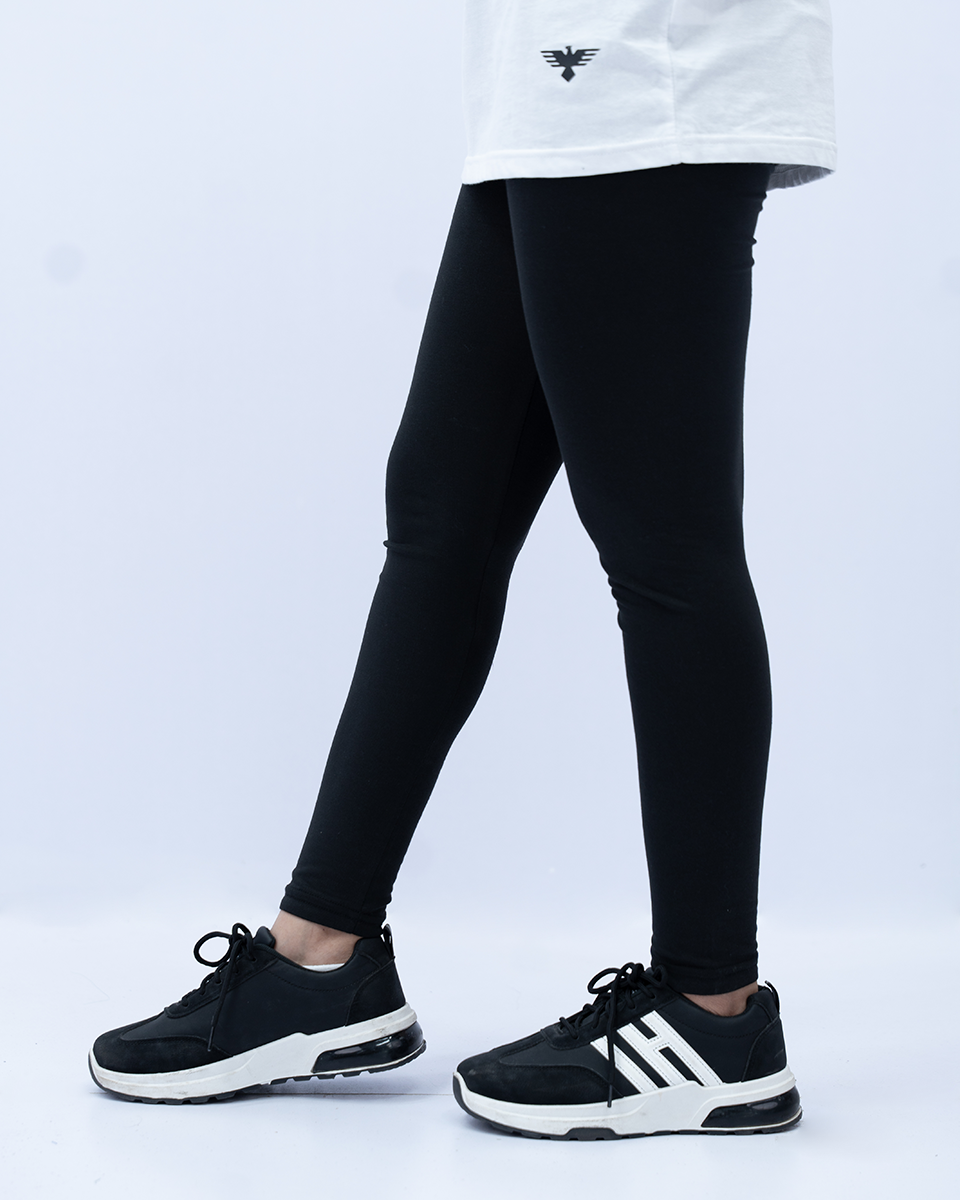 Women Plain Tights - Black