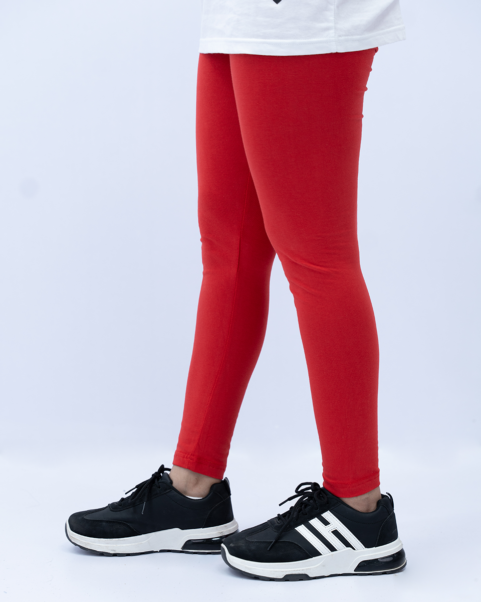 Women Plain Tights β Red