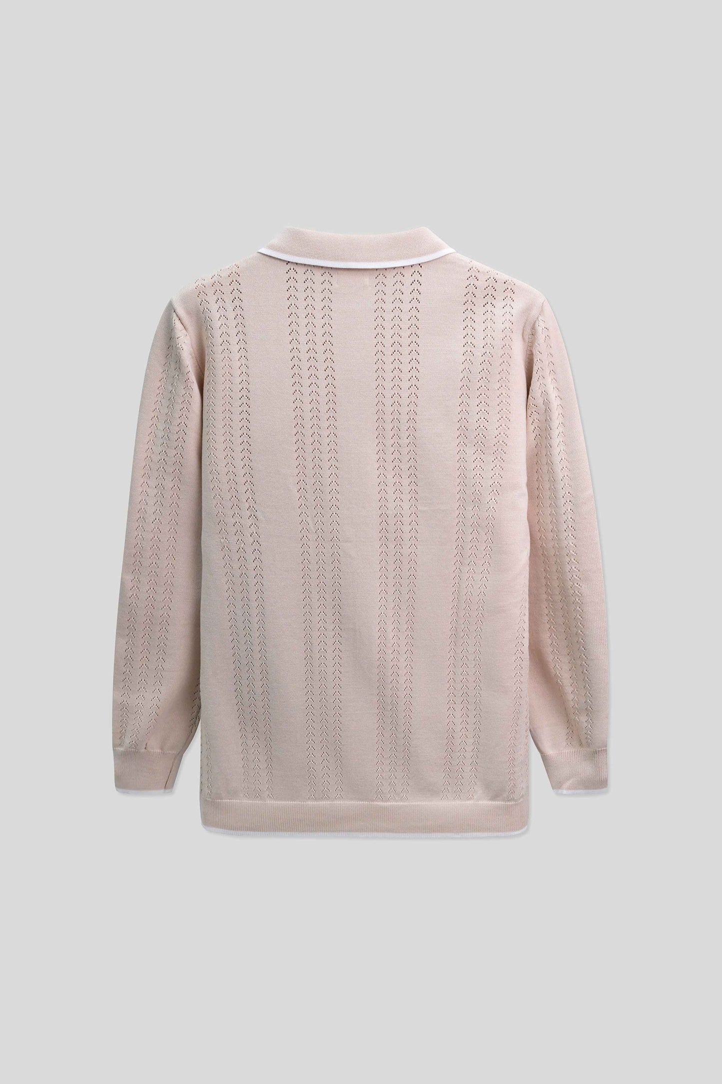 Men Bottom Down Jersey - Ivory