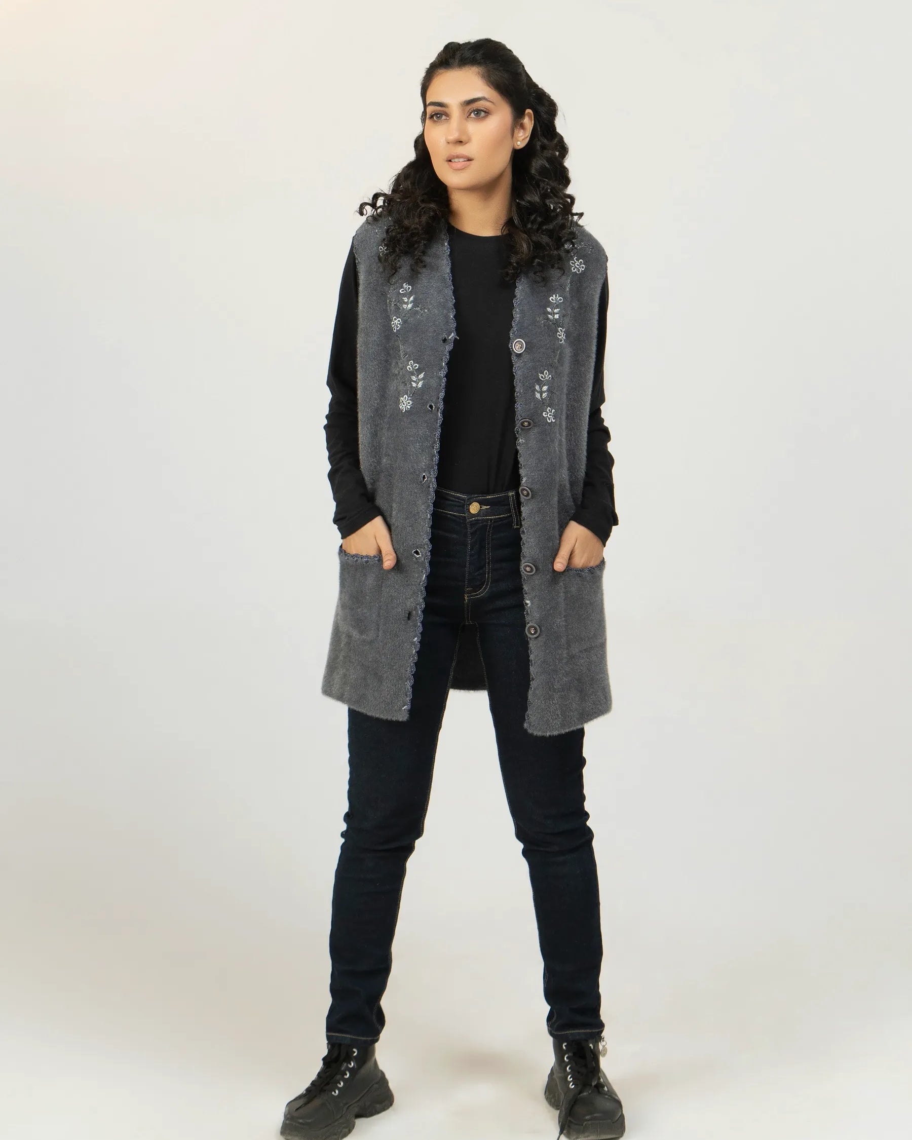 Women Regular Fit Sleeveless Jersey – Grey - Harwage