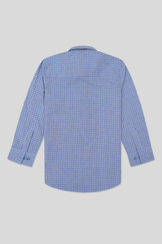 Boysâ Full Sleeves Casual Shirt - Blue