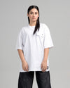 Women Boxy Fit Cotton T-Shirt - White