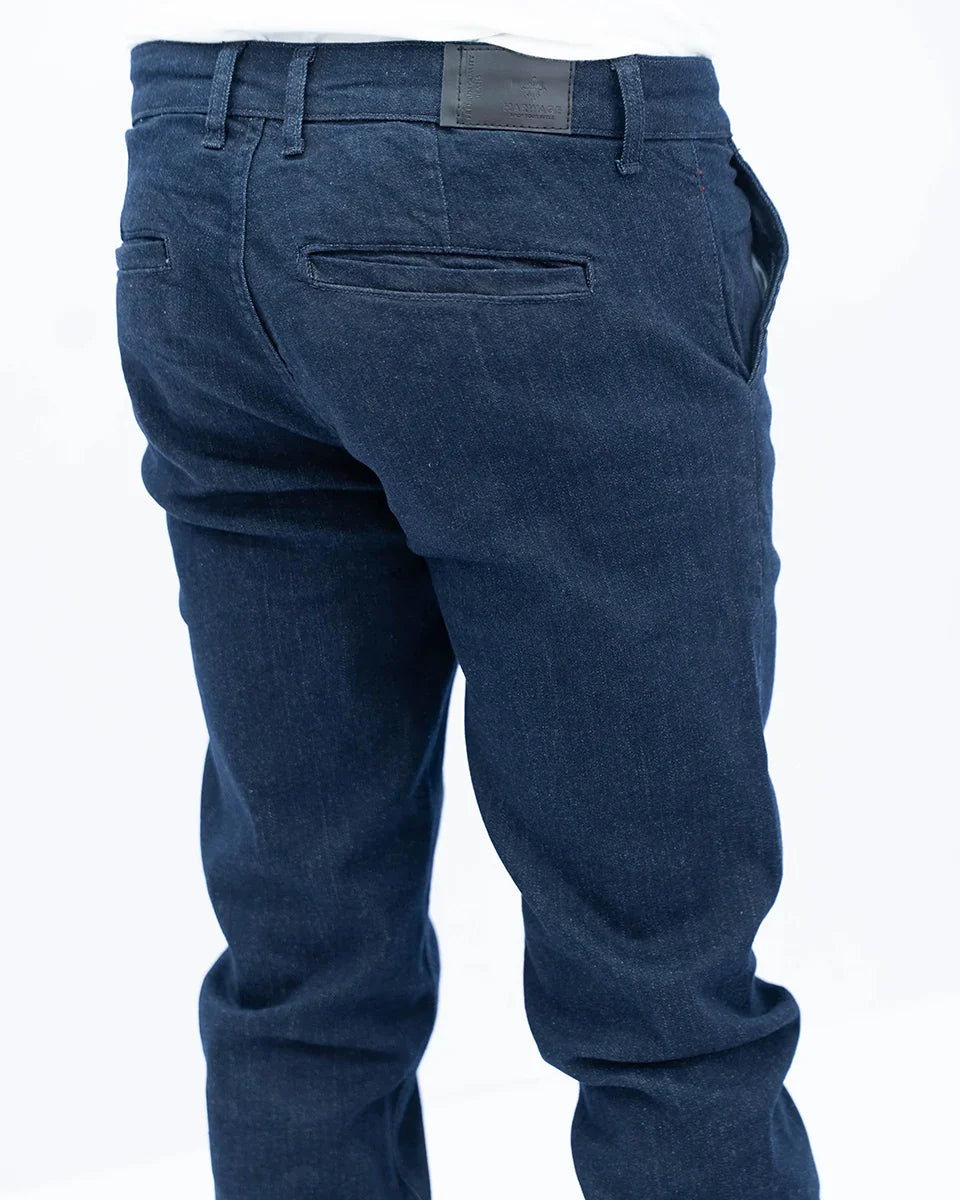 Men Chino Denim Jeans - Dark Blue