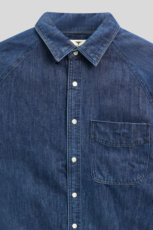 Men Casual Denim Shirt - Blue