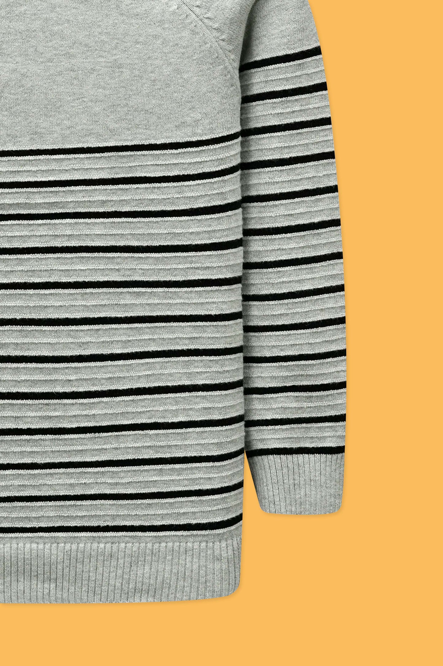 Junior Boys’ R-Neck Wool Cardigan - Grey