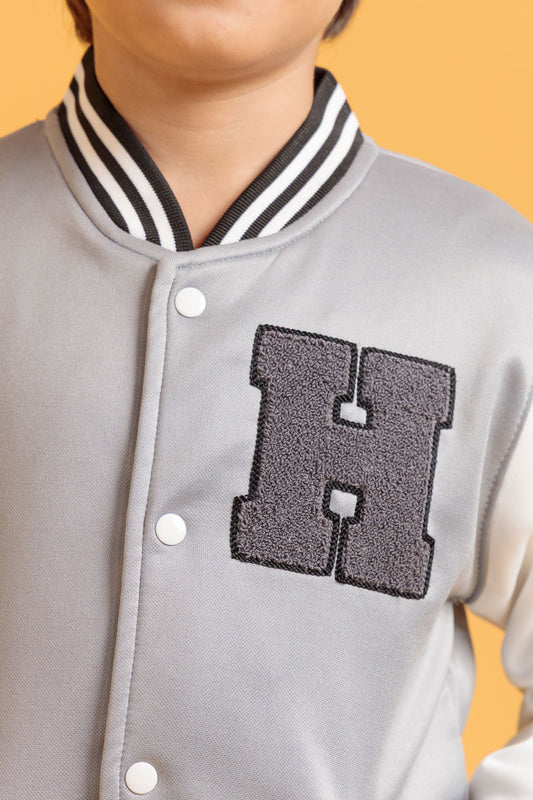 Junior Boysβ Baseball Jacket - Wild Dove