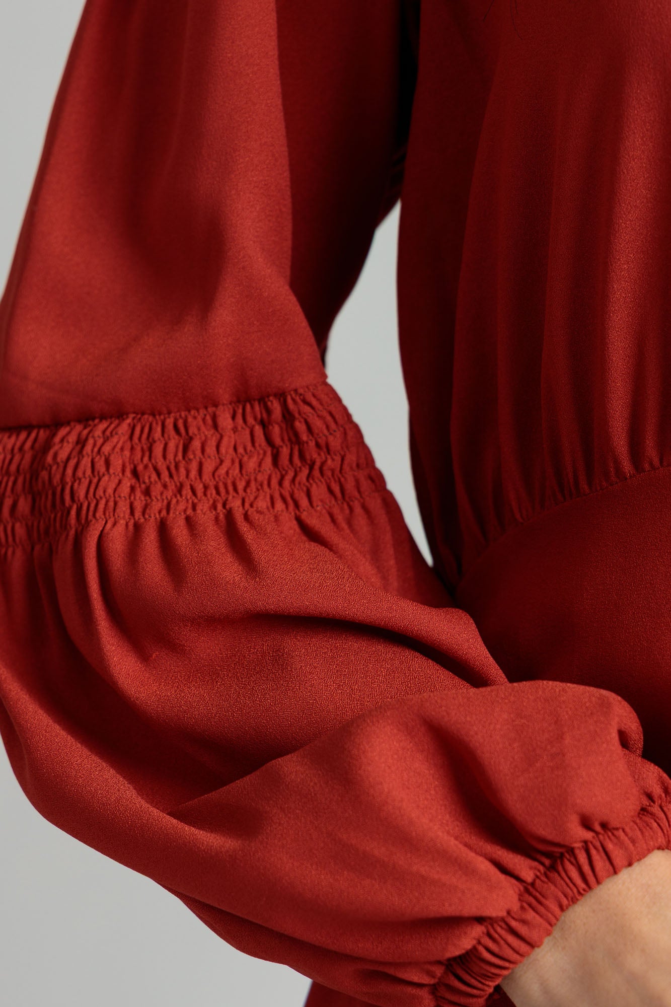 Women’s Georgette Maxi Dress - Rust