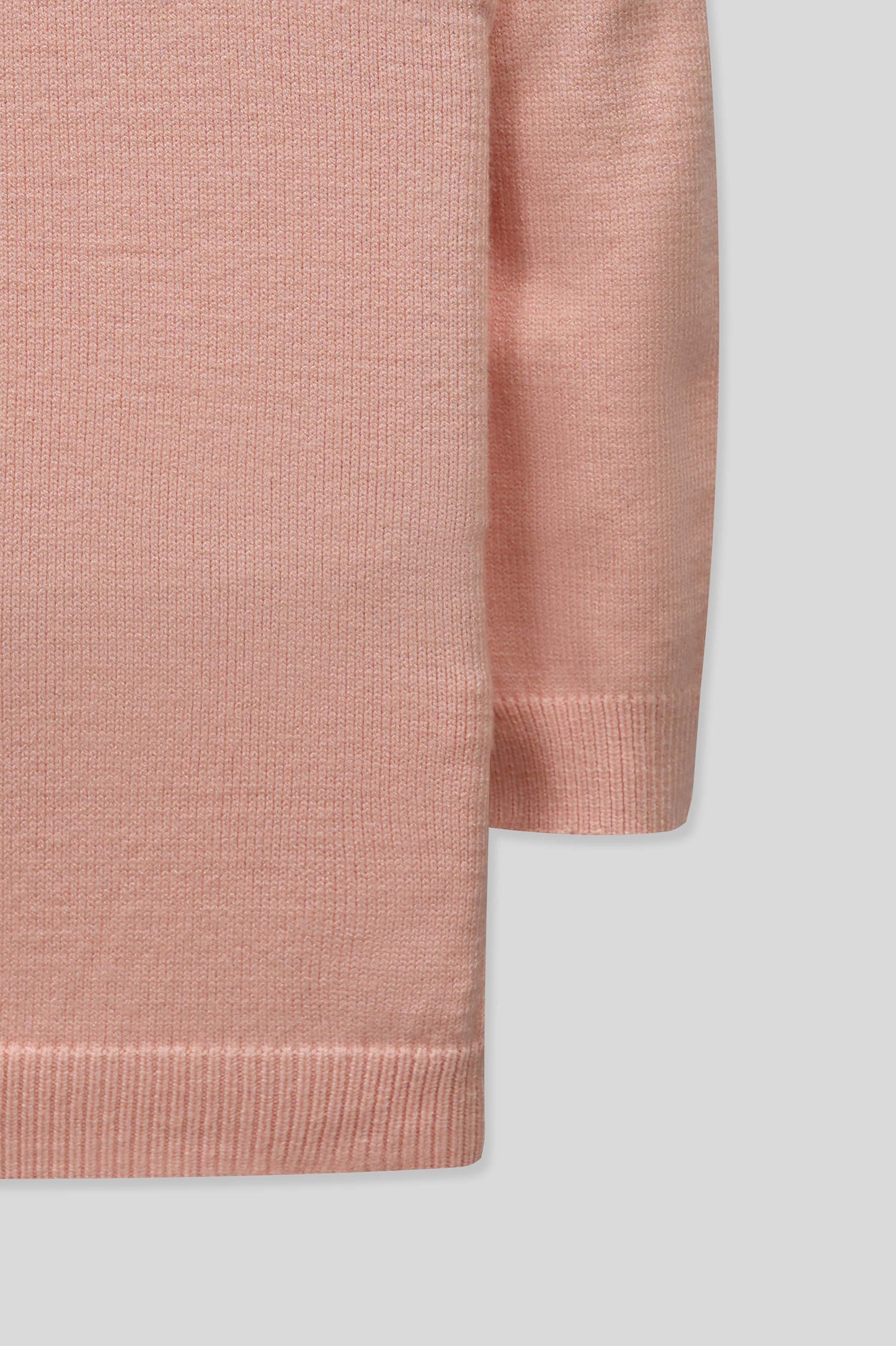 Little Girls’ Wool Jersey Frock - Blush