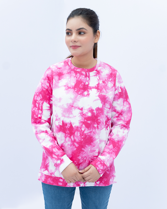 Women Fuchsia Pink Sweatshirt