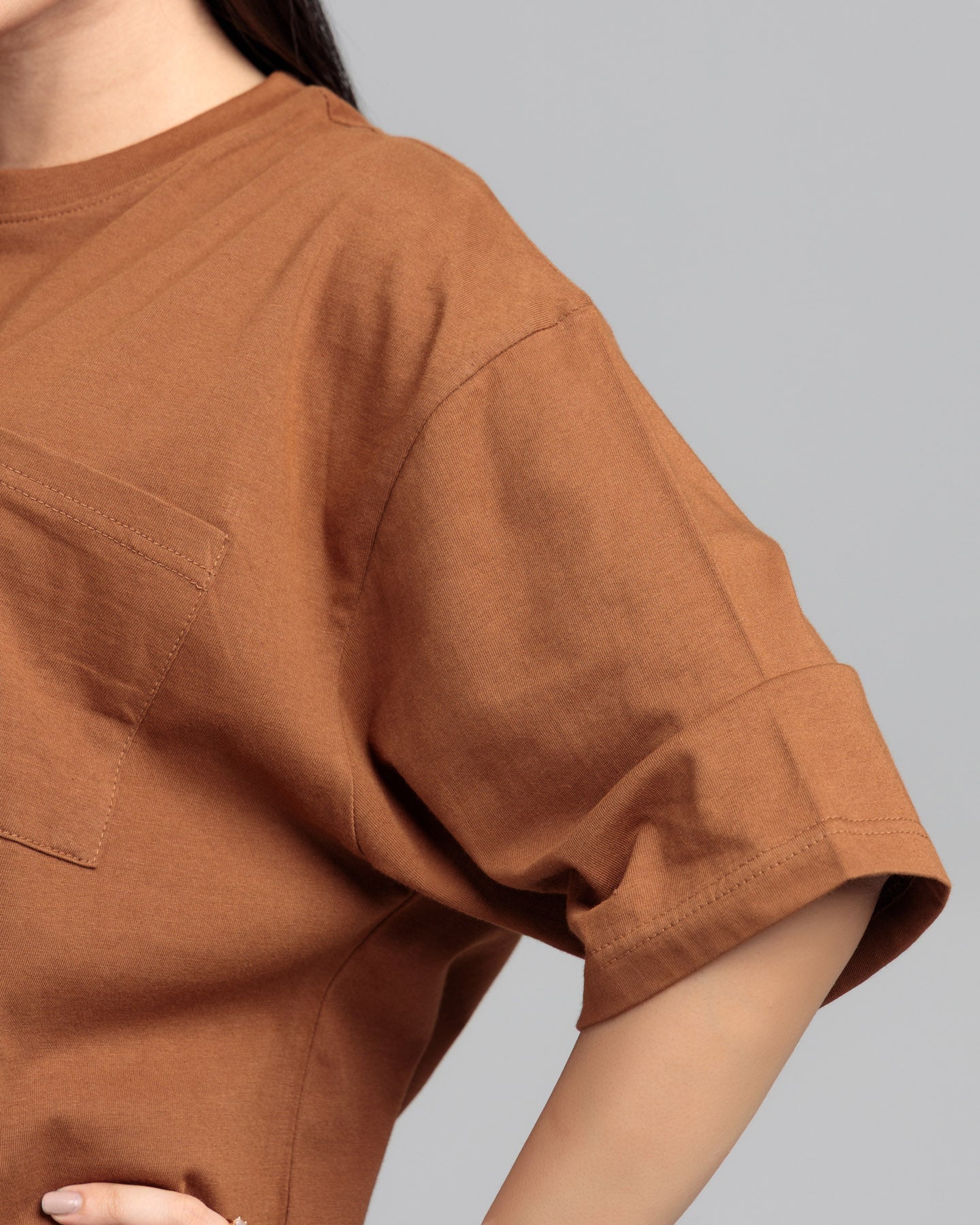 Women Boxy Fit Cotton T-Shirt - Monk Robe