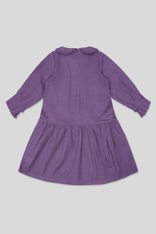 Little Girlsâ Dress - Deep Purple
