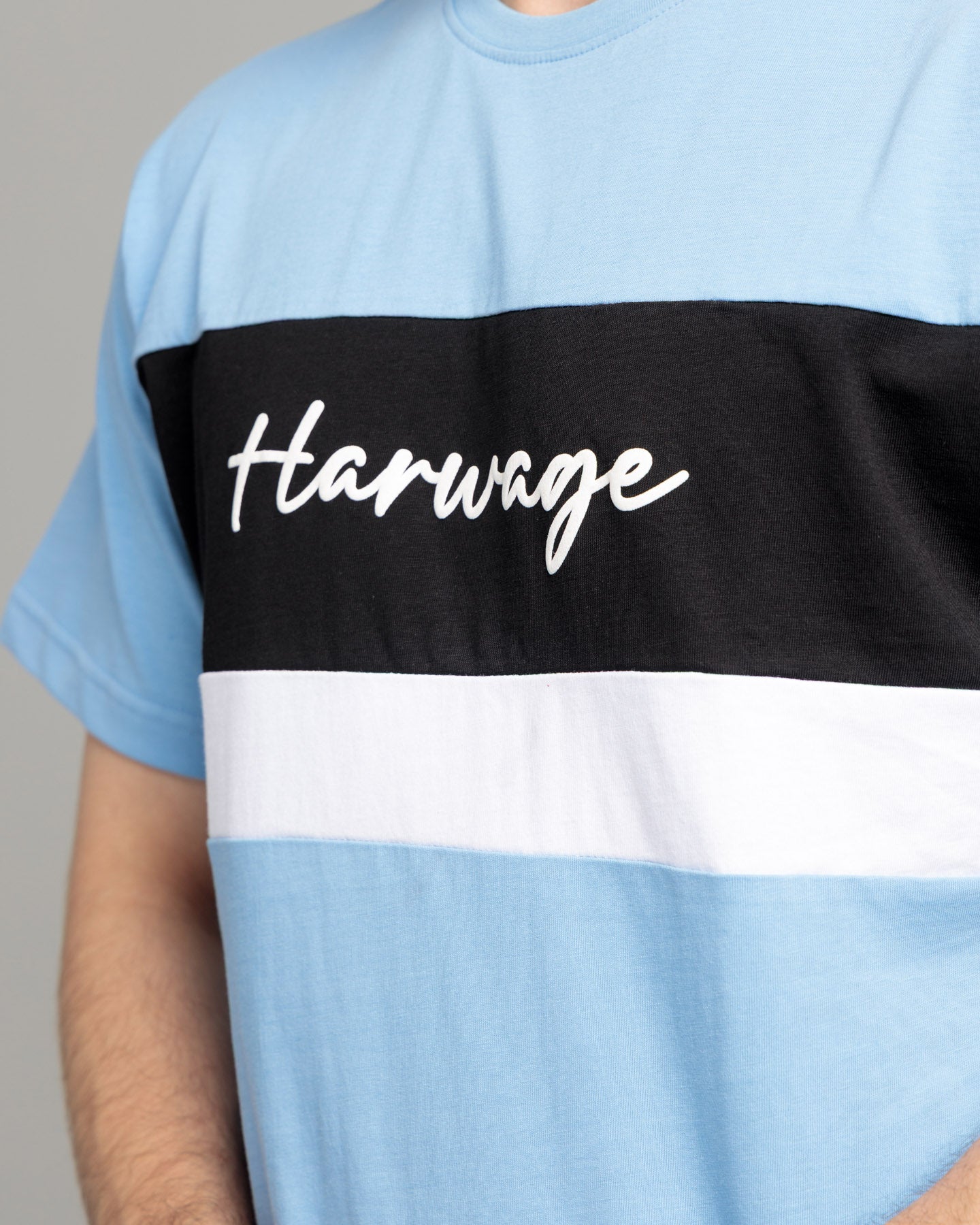 Men's Cut & Sew Two Piece Set - Blue