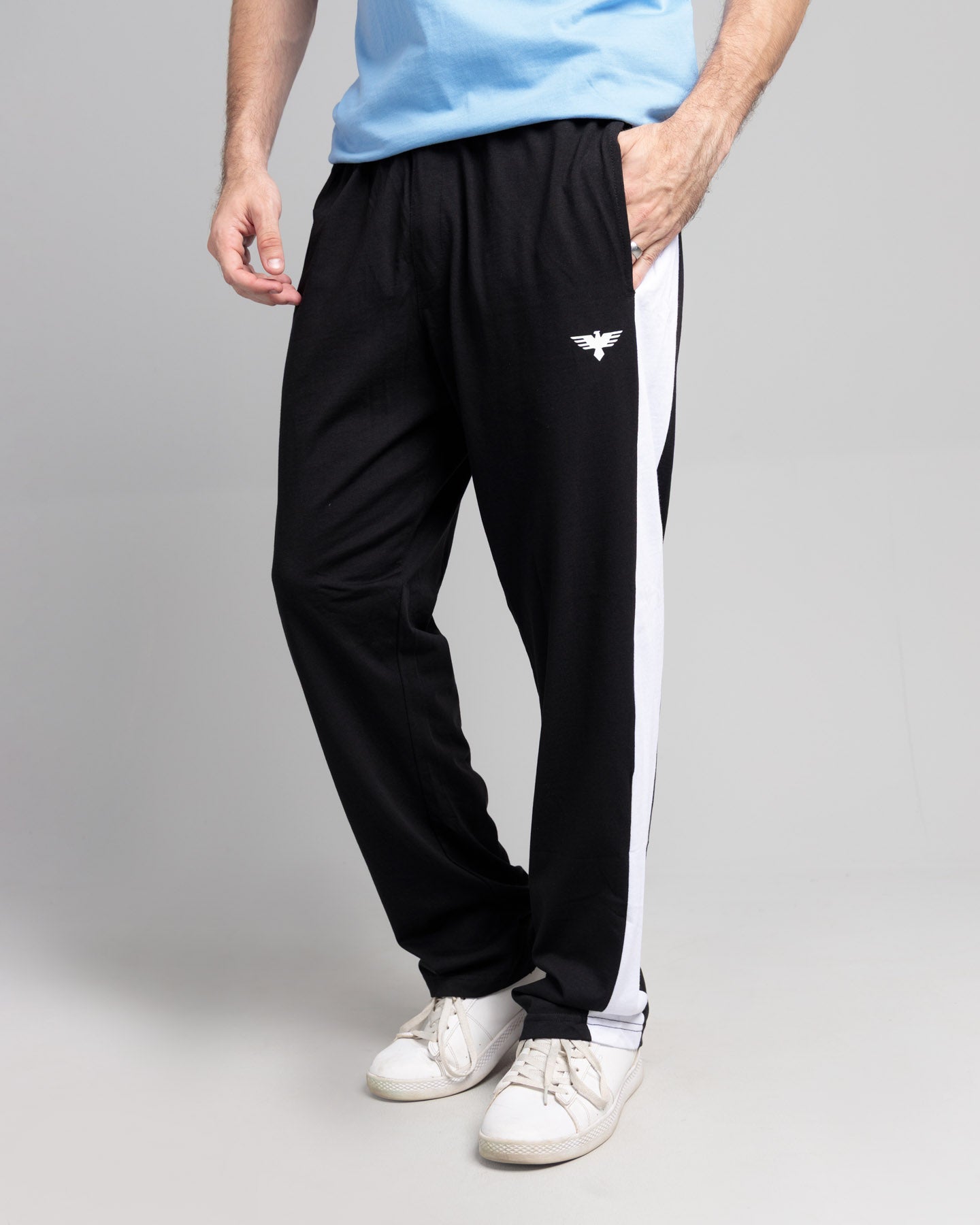 Men's Cut & Sew Two Piece Set - Blue