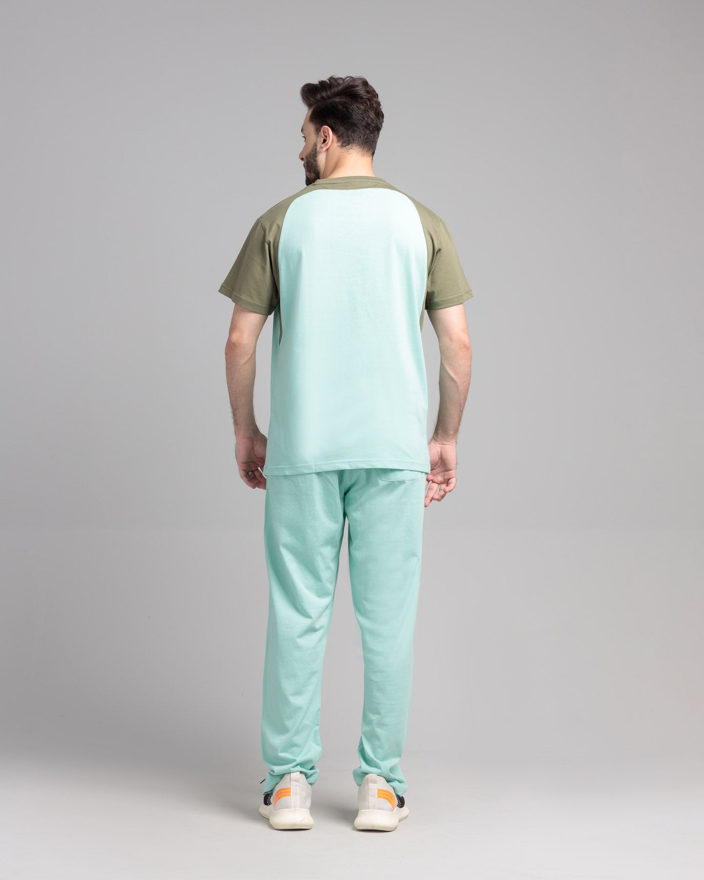 Men's Cut & Sew Two Piece Set - Ocean Wave