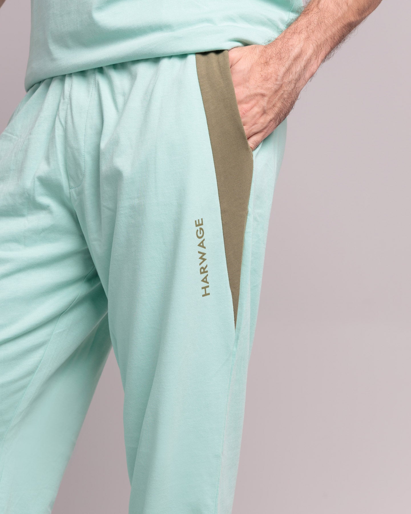 Men's Cut & Sew Two Piece Set - Ocean Wave