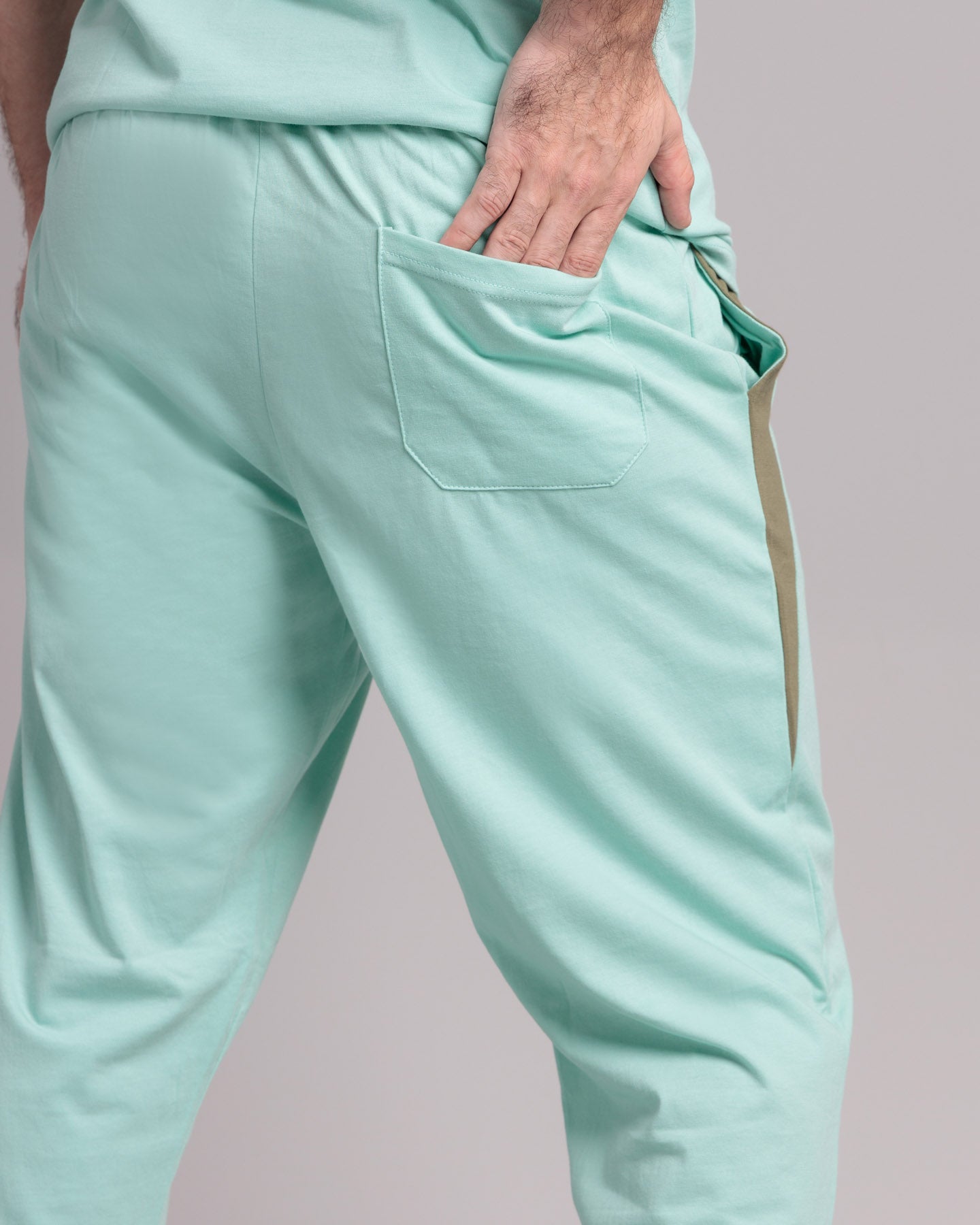 Men's Cut & Sew Two Piece Set - Ocean Wave