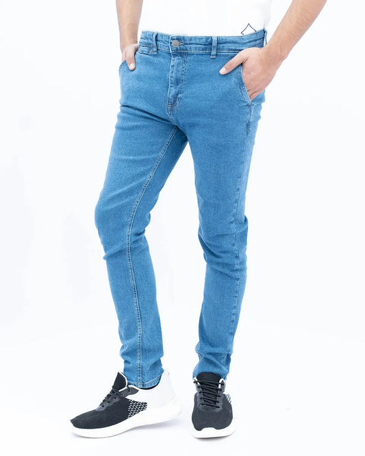 Men Chino Denim Jeans - LT Blue