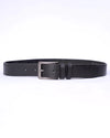 Men Basic Buckle Belt - Black - Harwage
