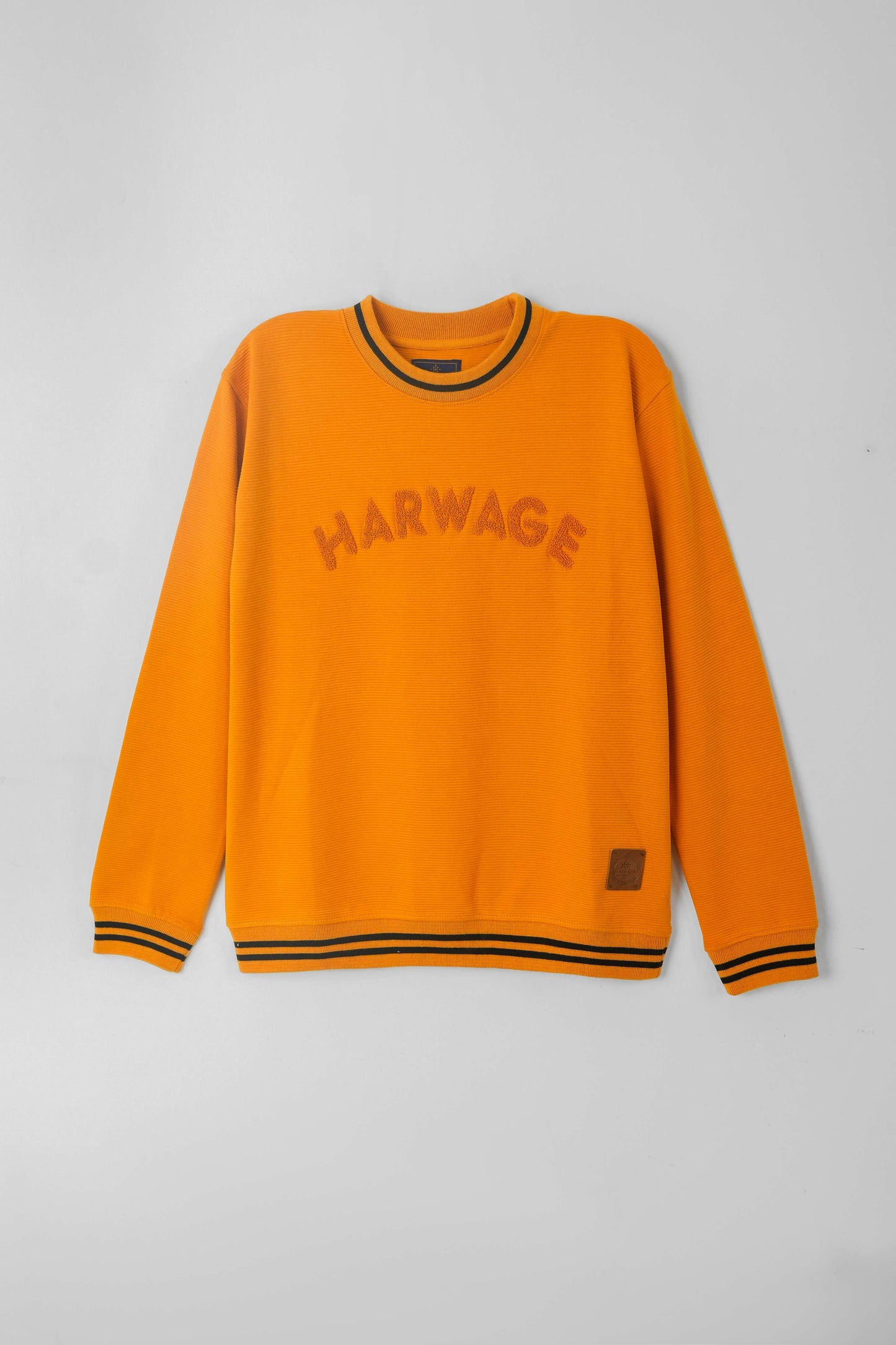 Men's Ottoman Rib Sweatshirt - Mustard