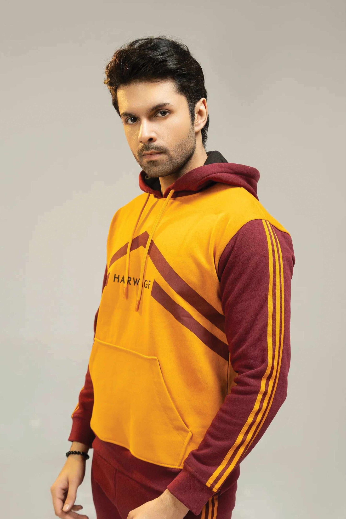 Men’s Maroon Fleece Hoodie - Maroon