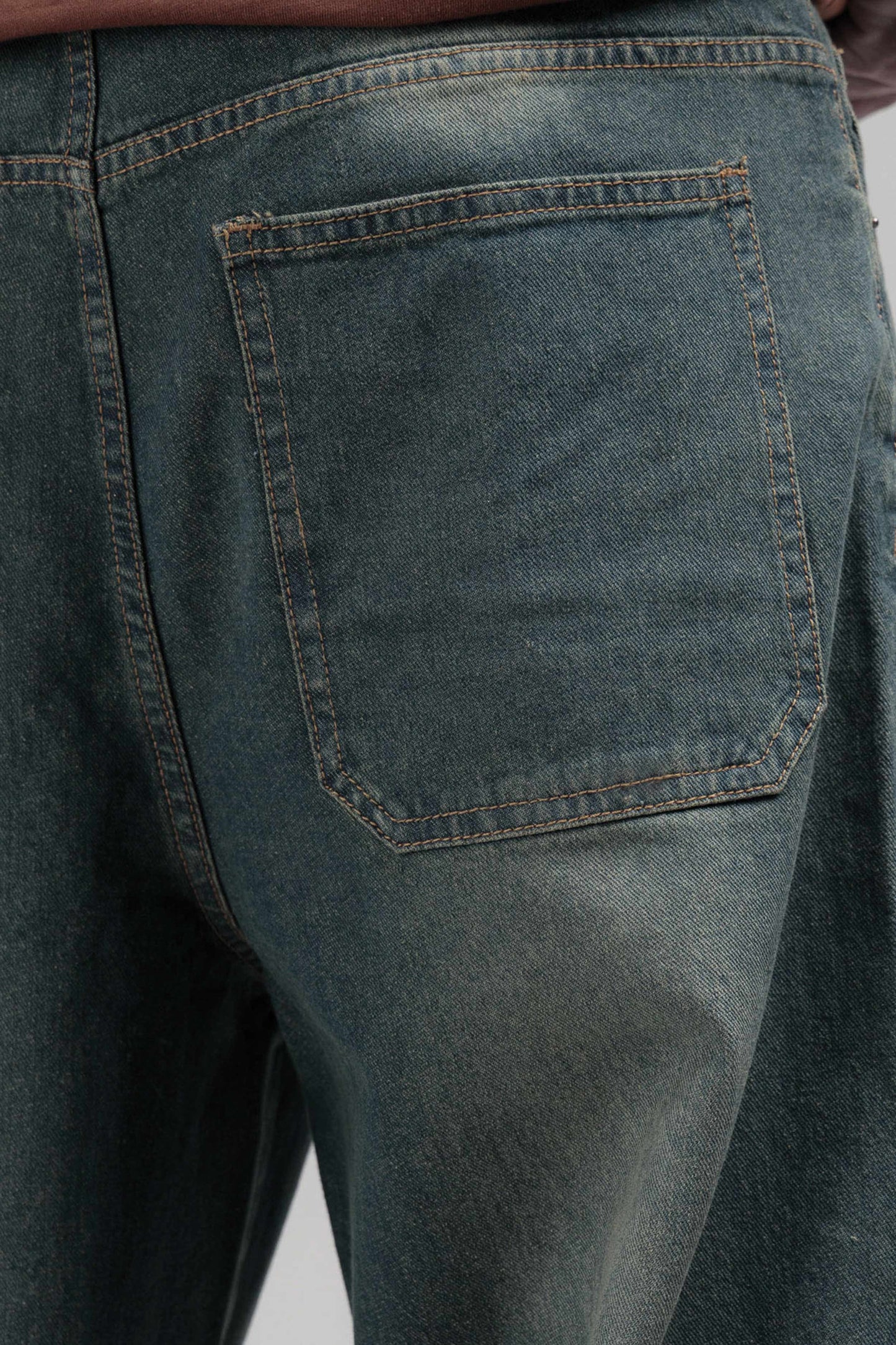 Men Loose Fit Cut & Sewn - Vintage Blue