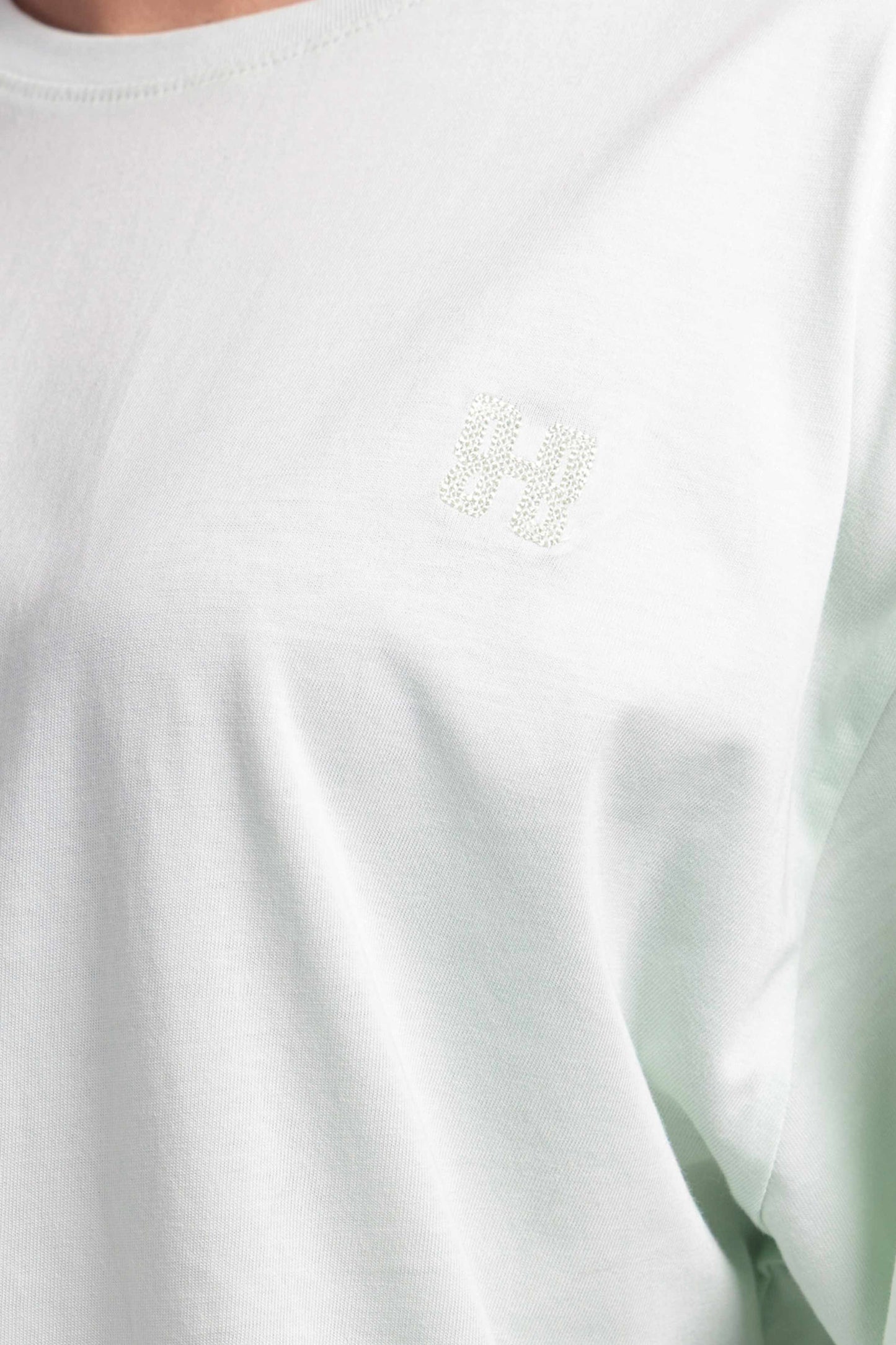 Women Boxy Fit Cotton T-Shirt - Hint of Mint