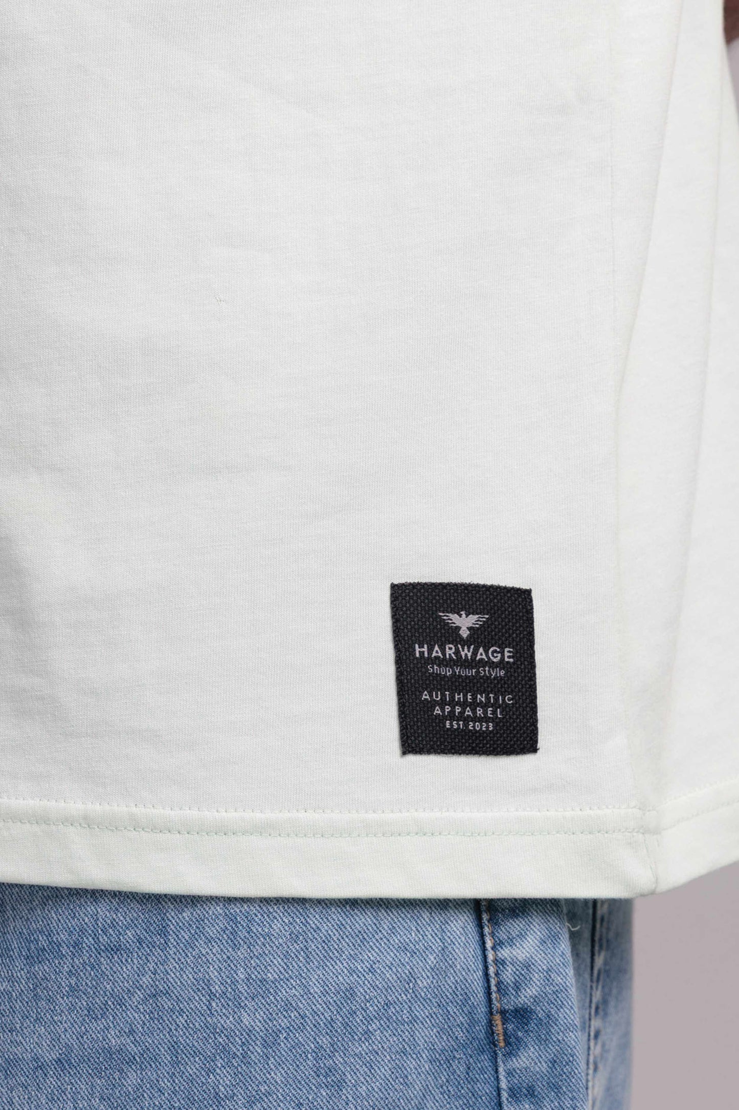 Men Boxy Fit Cotton T-Shirt - Hint of Mint