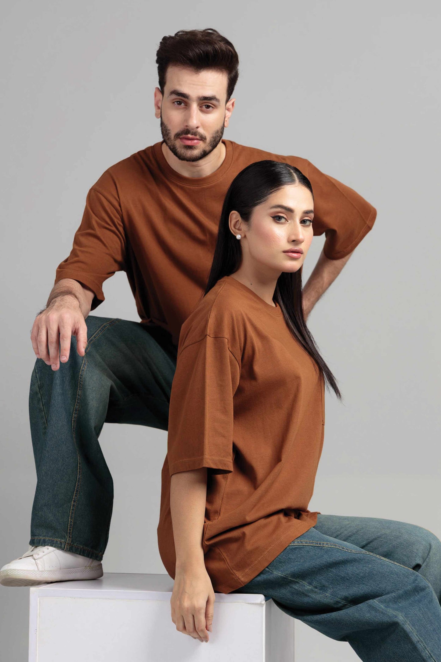 Women Boxy Fit Cotton T-Shirt - Monk Robe