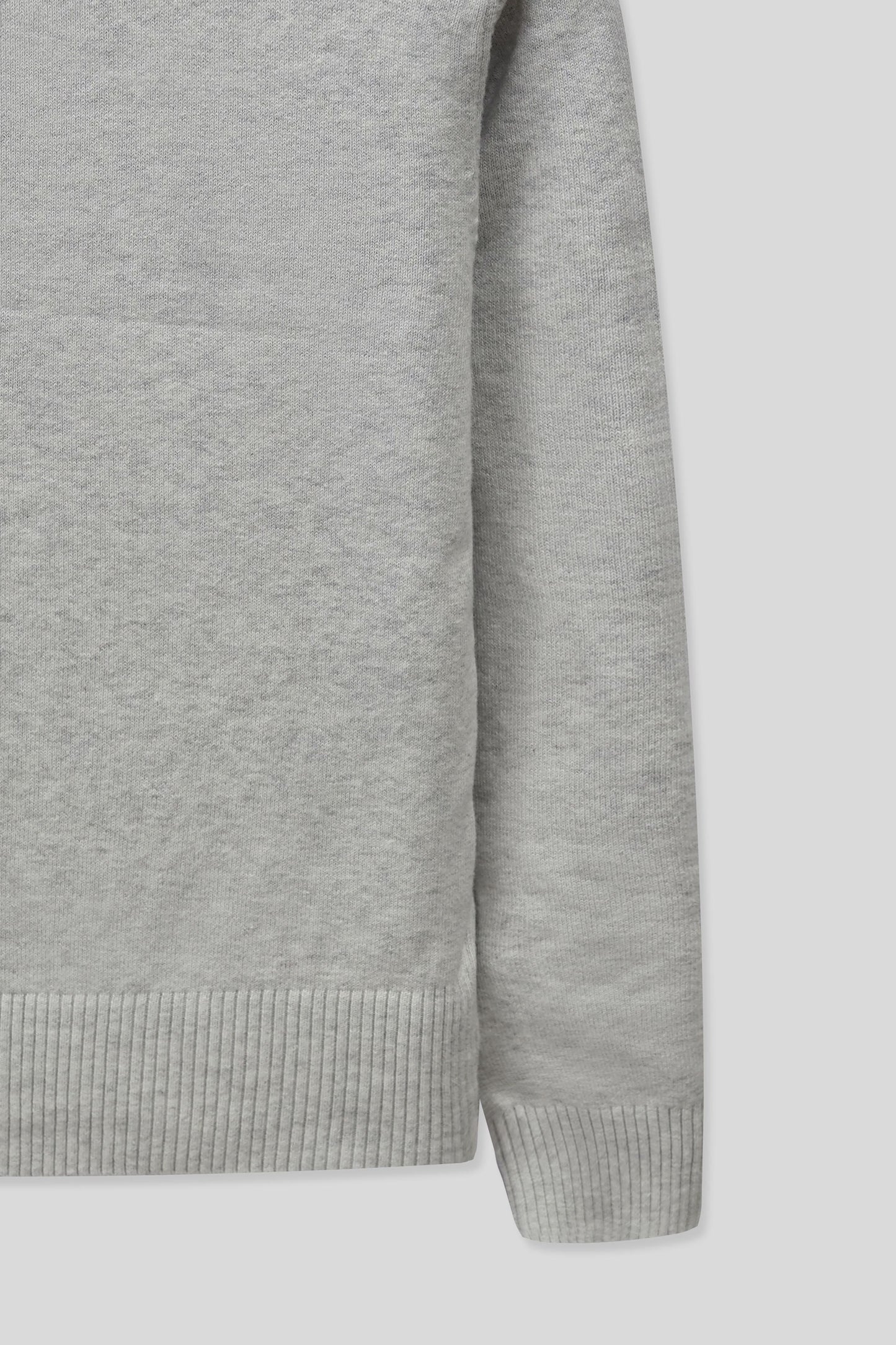 Junior Girls R-Neck Wool Cardigan - Grey