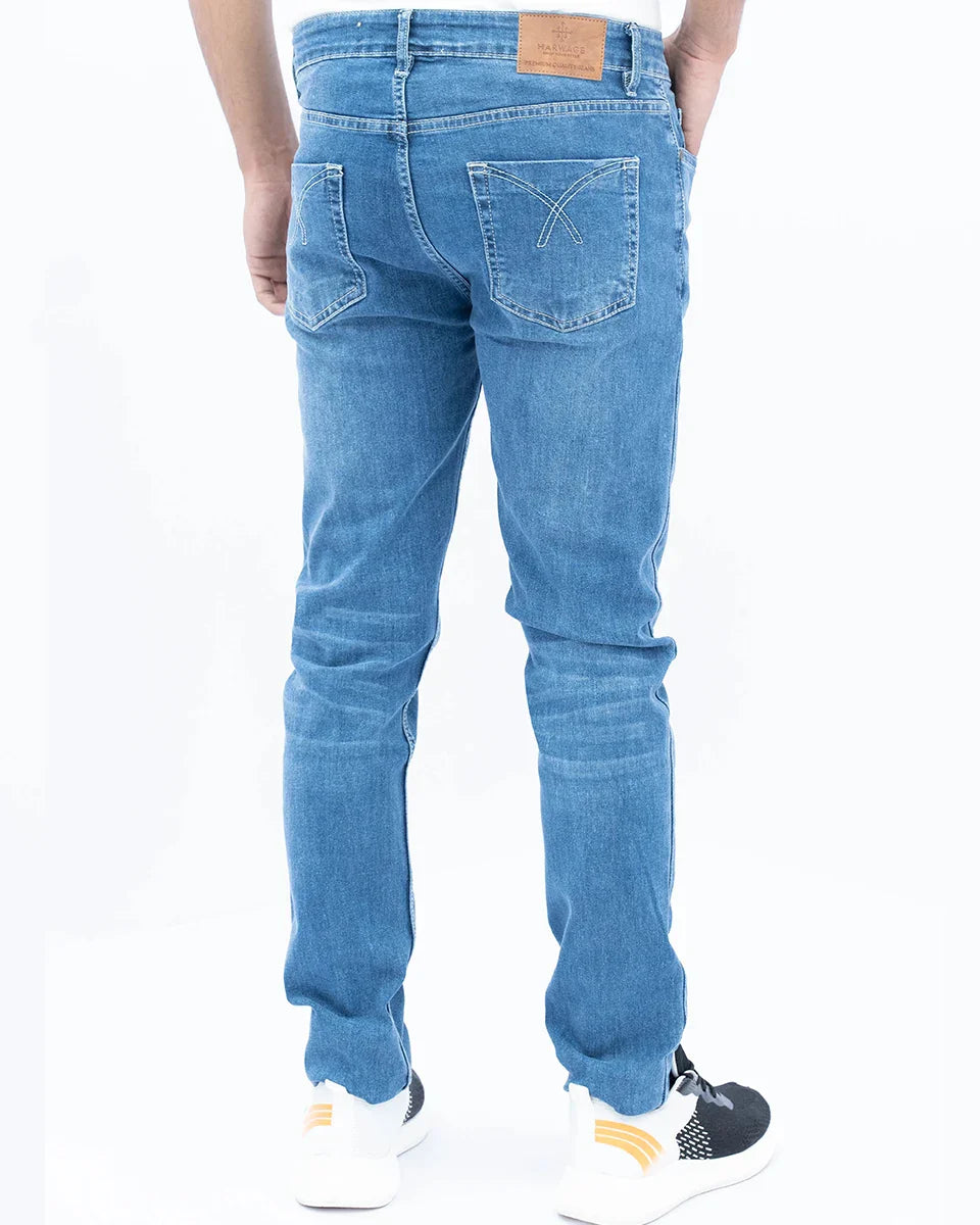 Men Slim Fit Denim Jeans – LT Blue