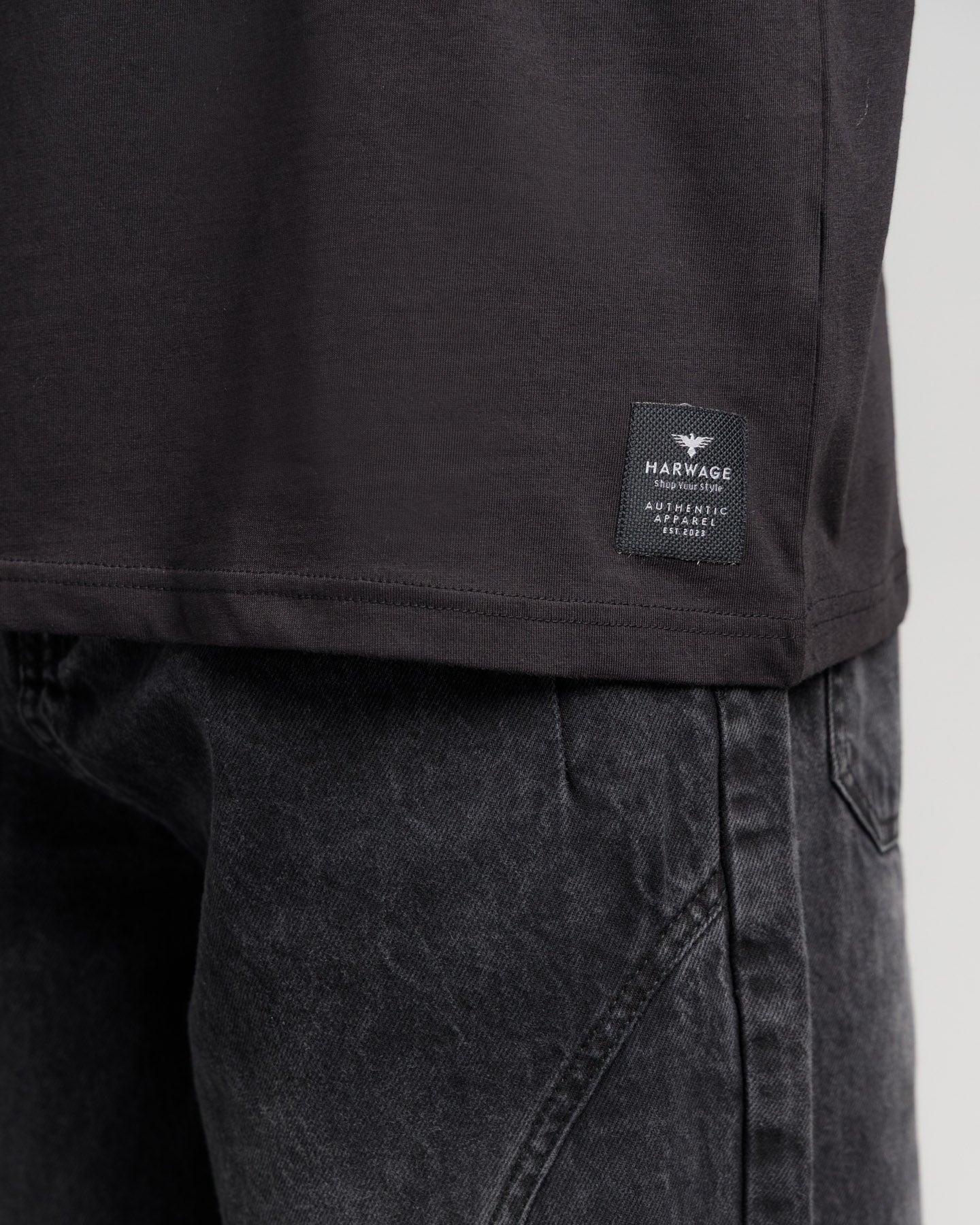 Epicene Boxy Fit Cotton T-Shirt - Jet Black