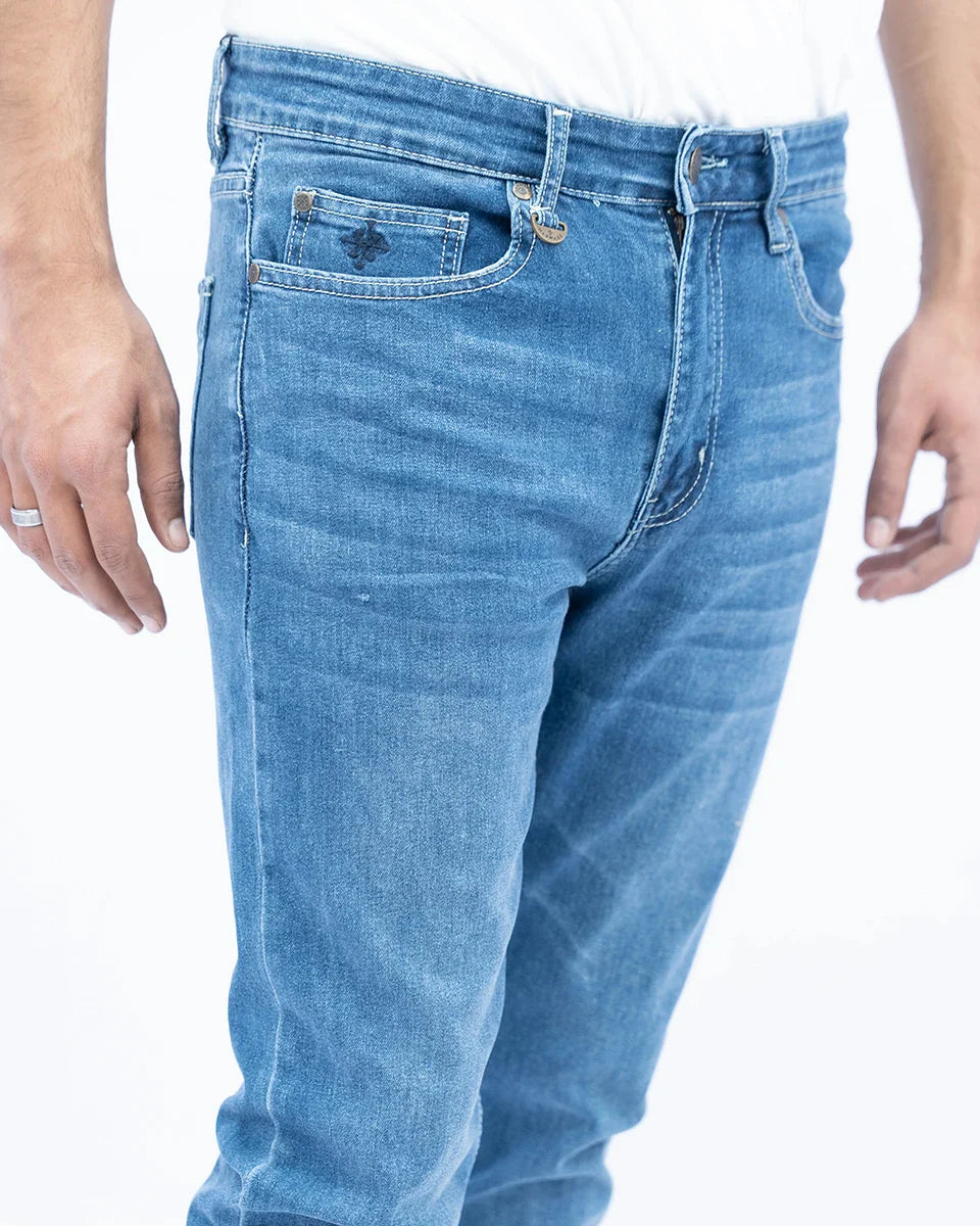 Men Slim Fit Denim Jeans – LT Blue