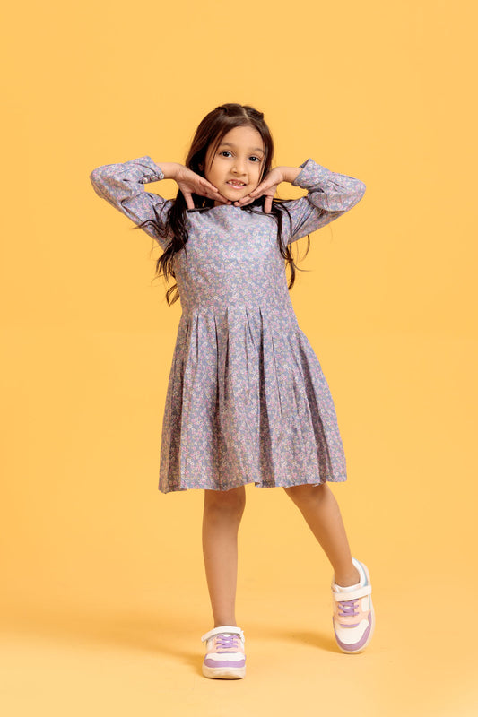 Little Girlsβ Frock β Rose Tan