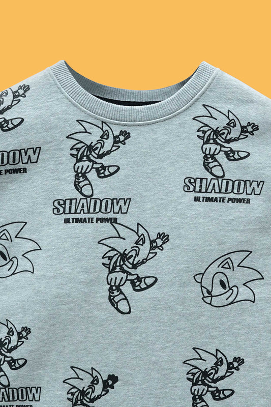 Little Boys Rotary Print Sweatshirt â Haider Grey