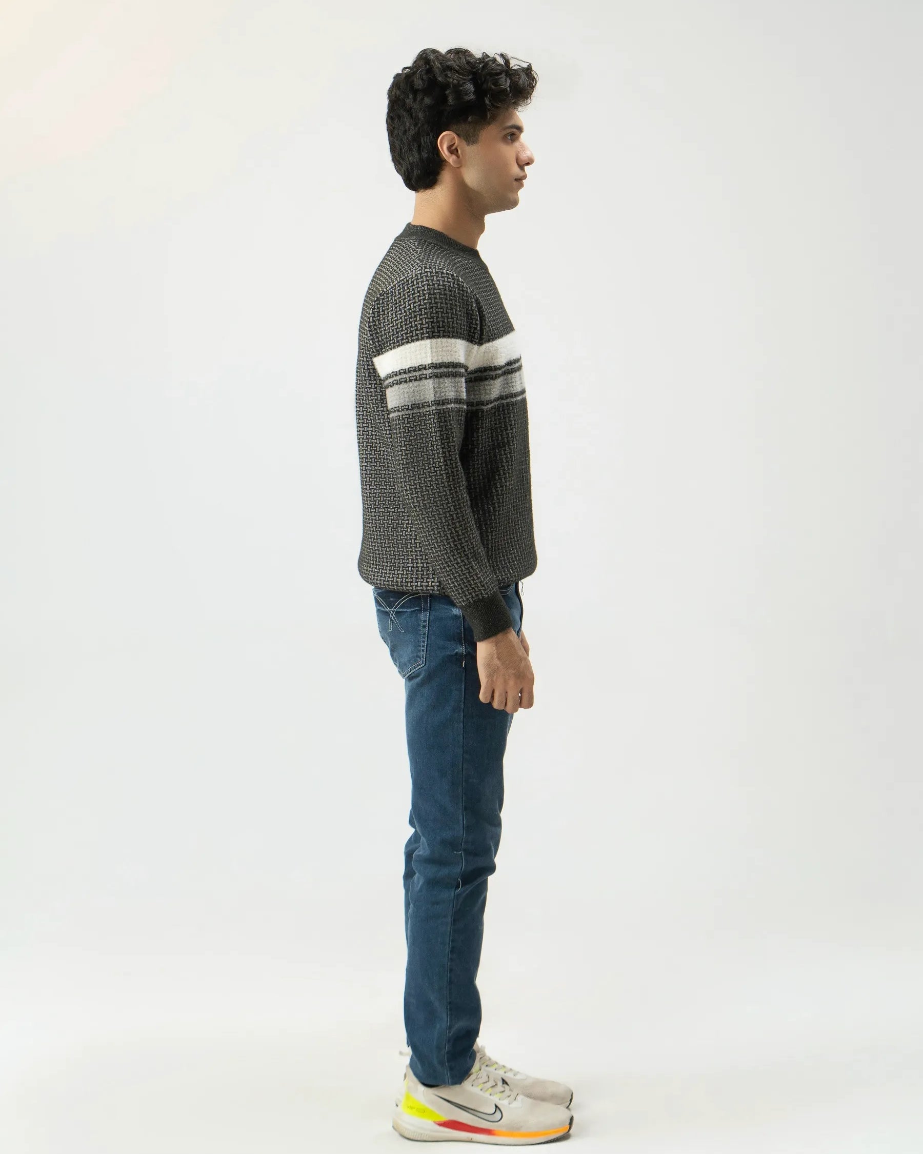 Men Regular Fit Jersey – Grey - Harwage