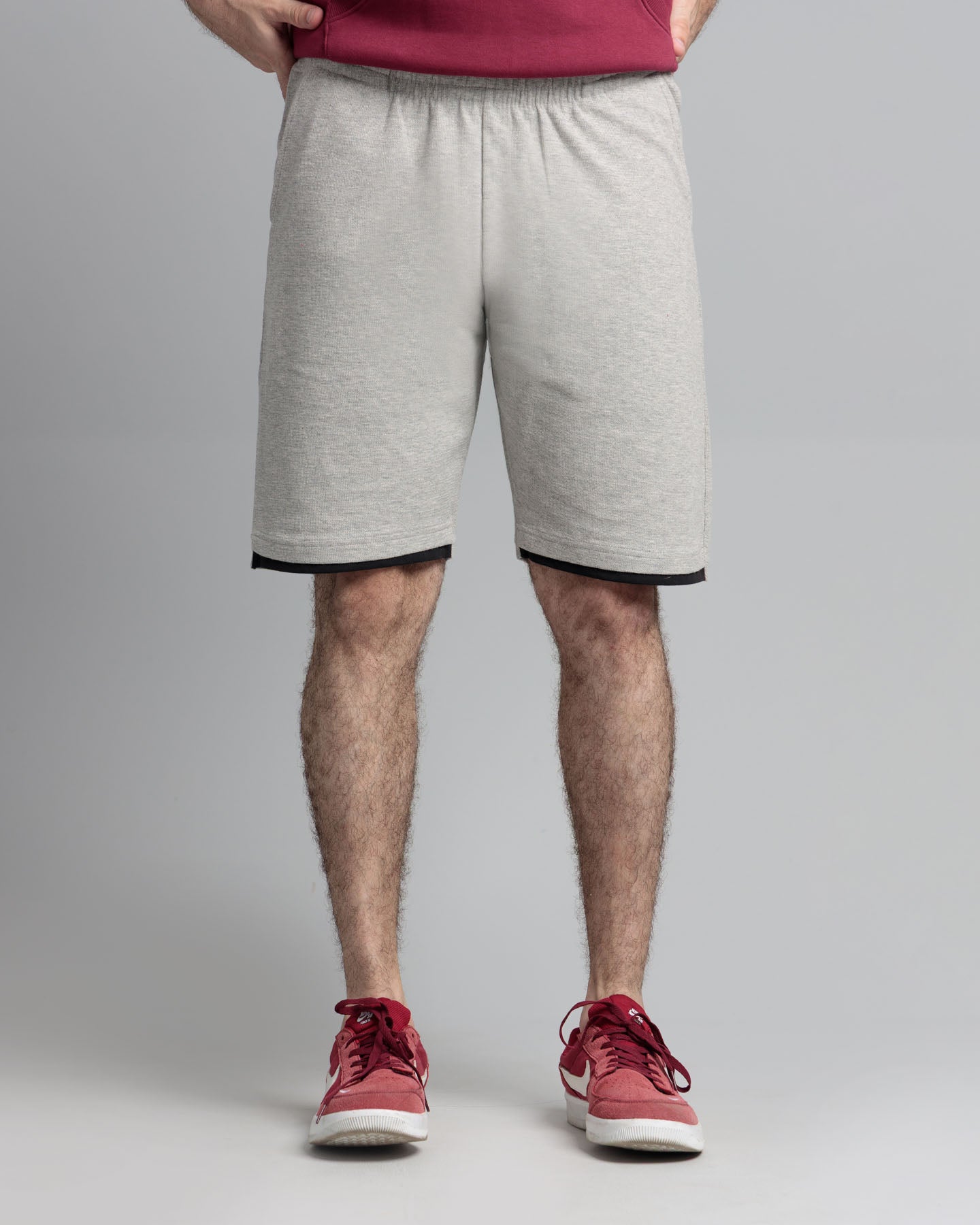 Men's 100% Cotton Shorts - Haider Grey