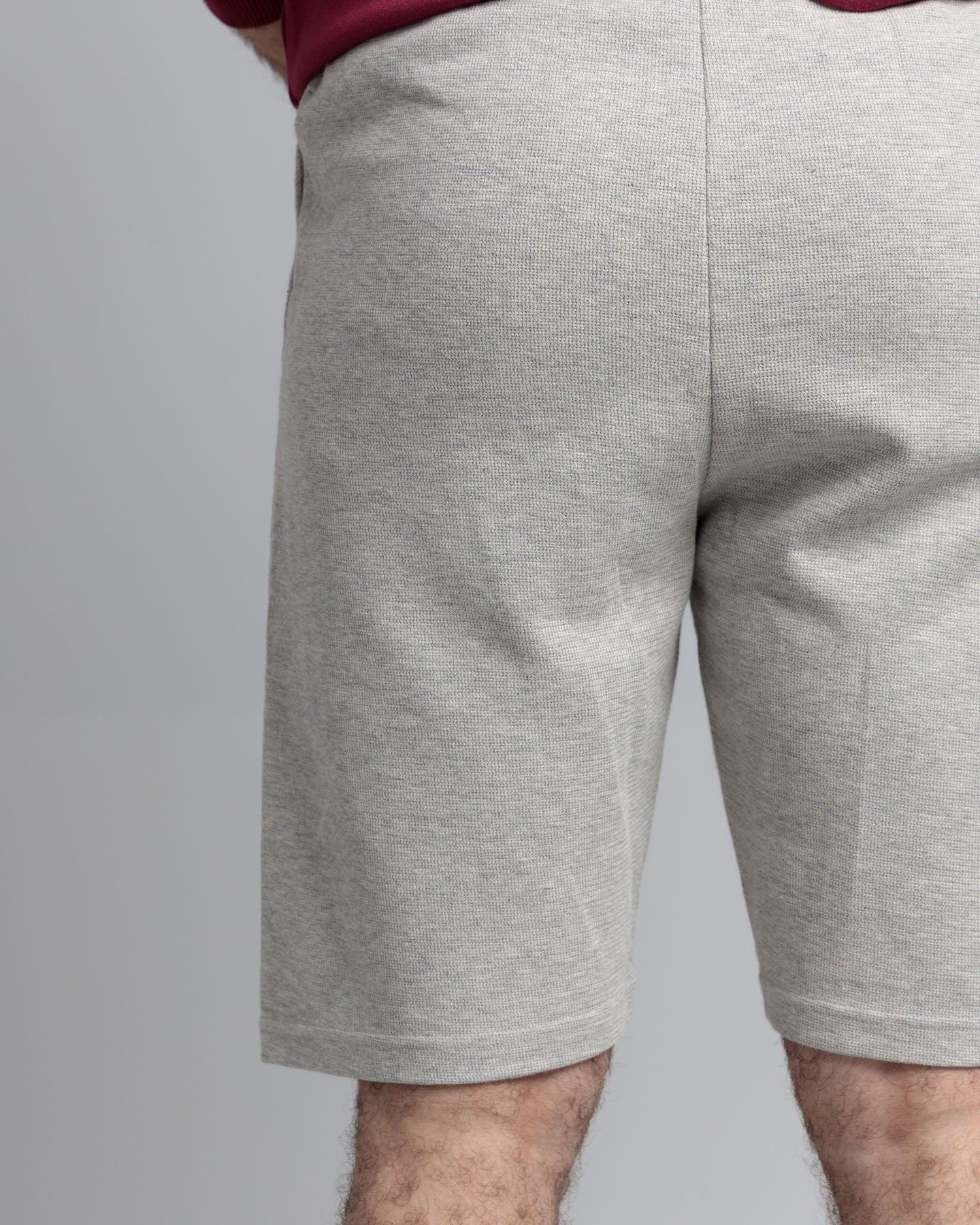 Men's 100% Cotton Shorts - Haider Grey