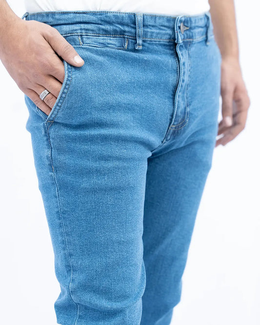 Men Chino Denim Jeans - LT Blue