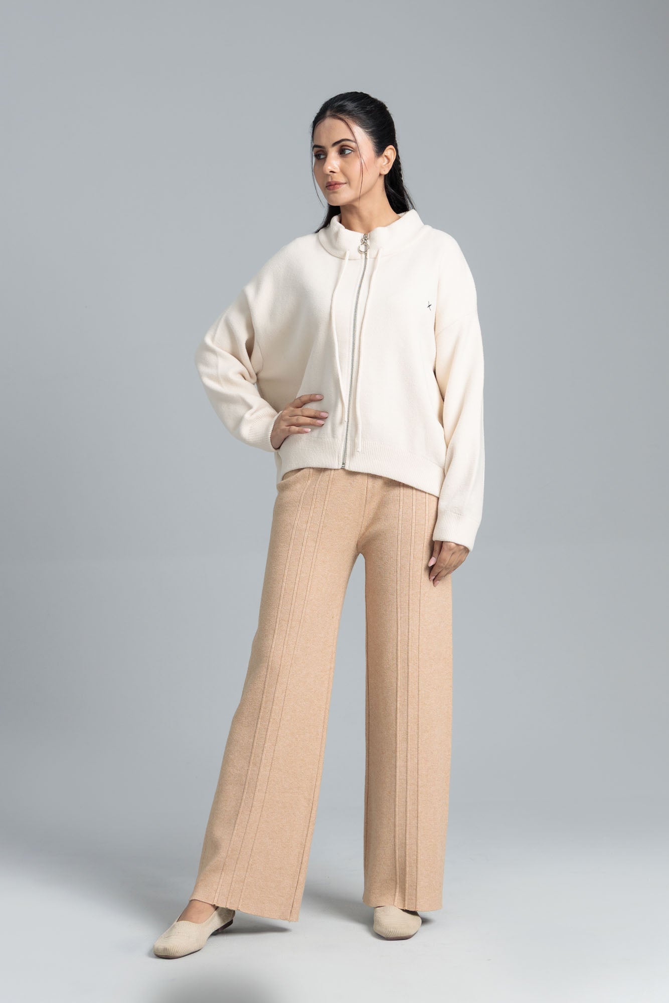 Womenâs Wool Cardigan - Off White