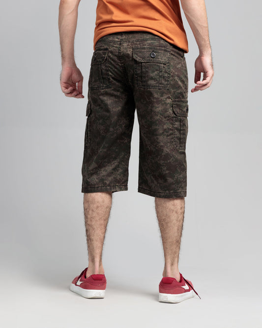 Men's Stretch Denim Shorts - Green