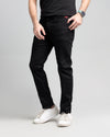Men's Carrot Fit Denim Jeans - Black