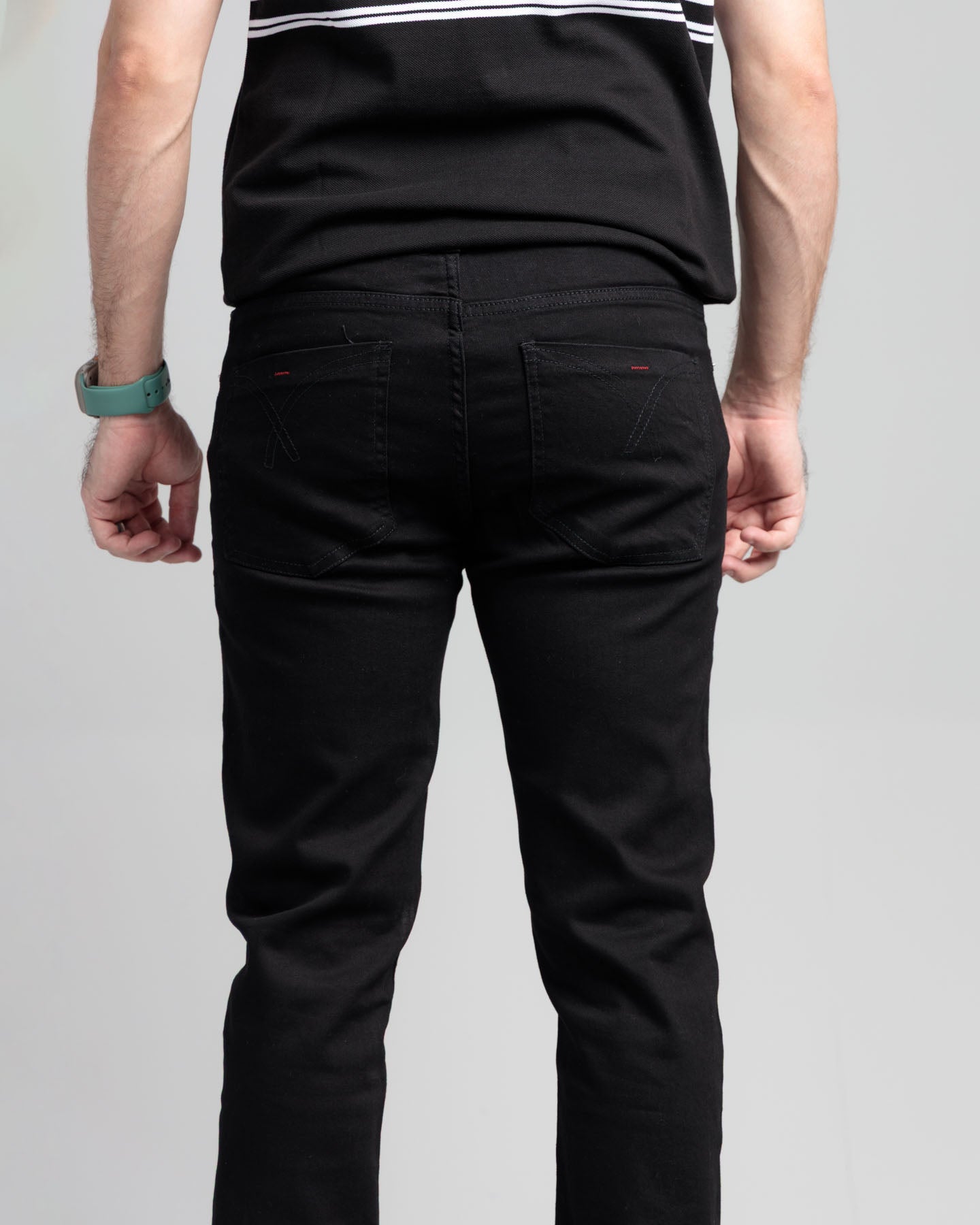 Men's Carrot Fit Denim Jeans - Black