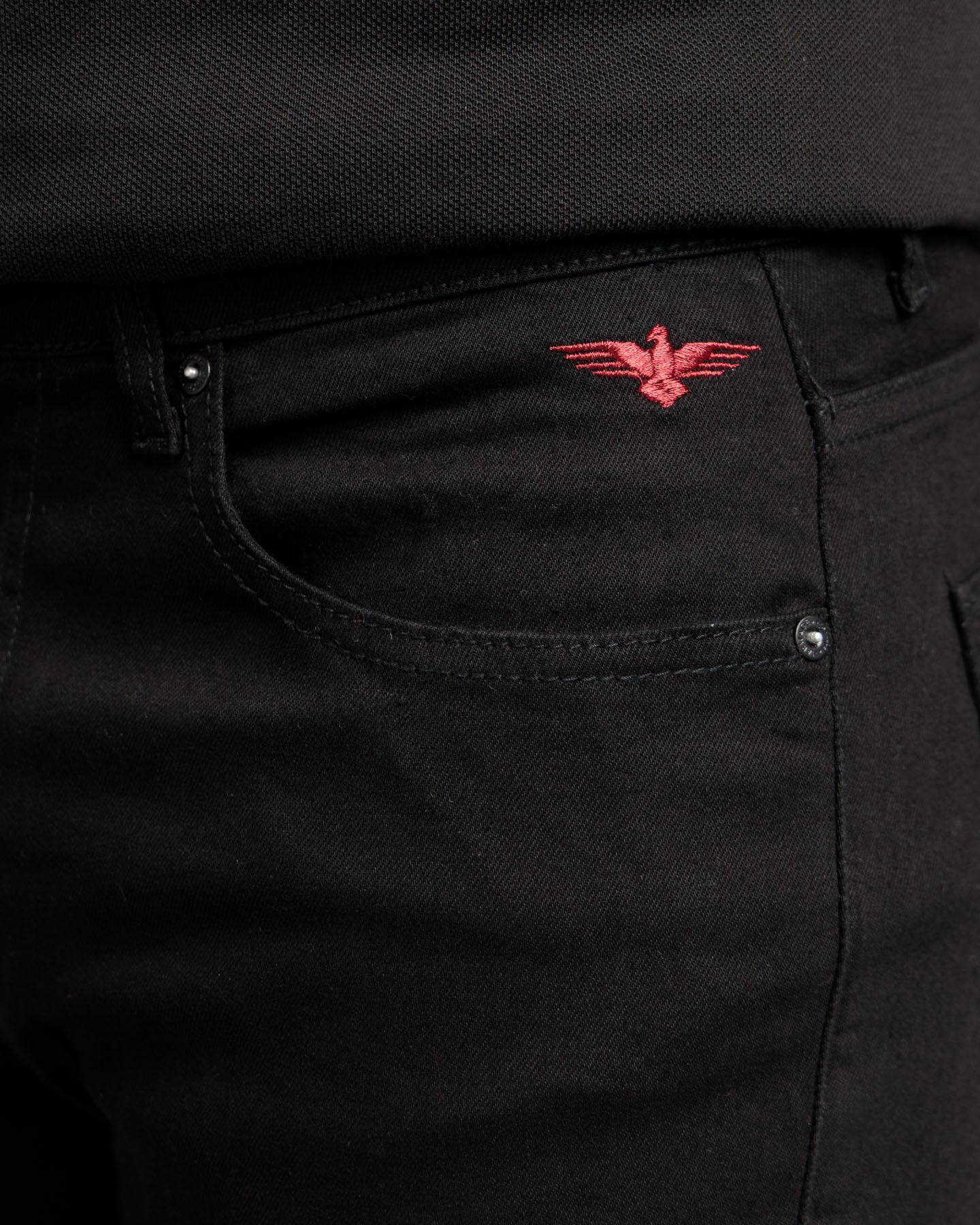 Men's Carrot Fit Denim Jeans - Black