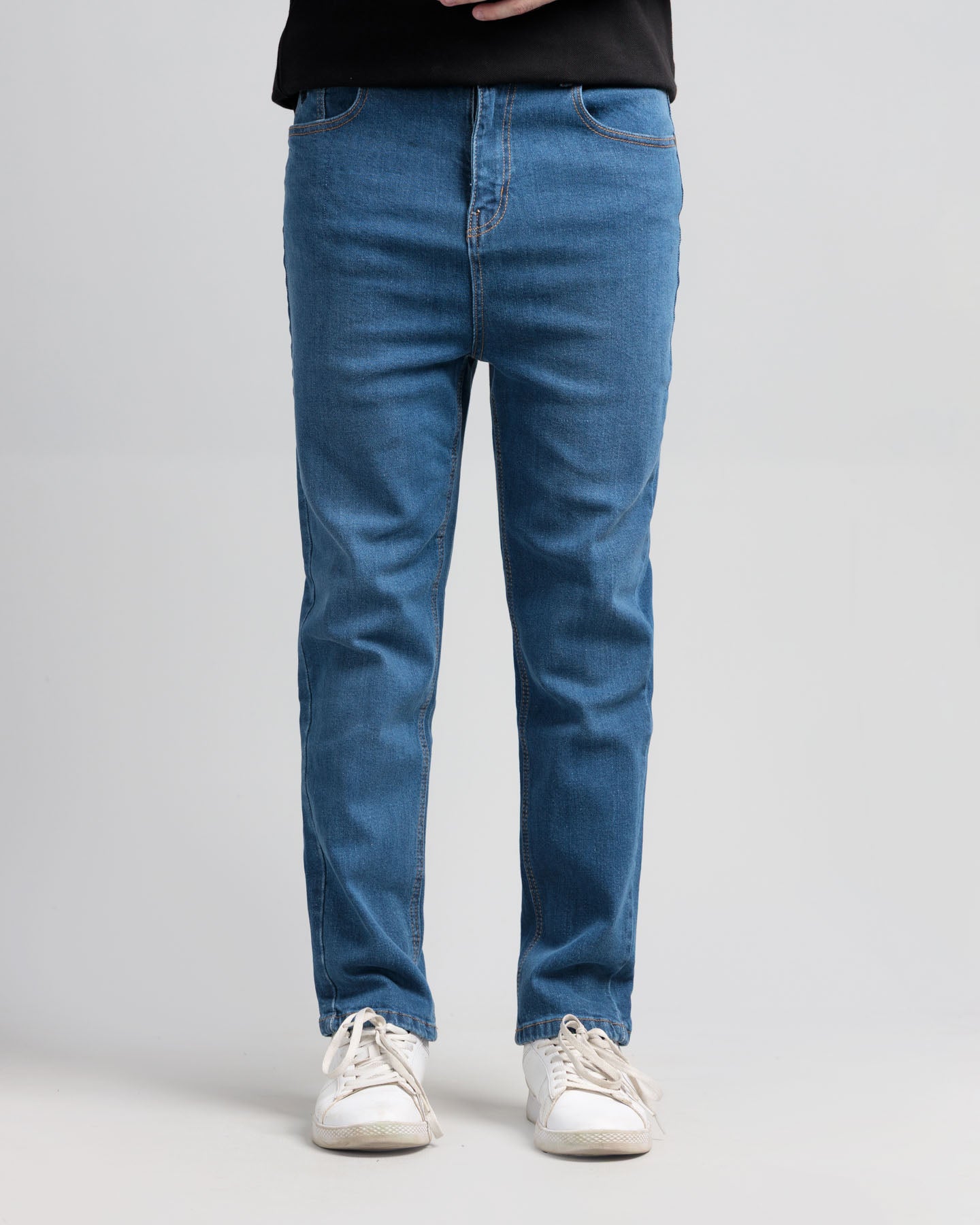 Men's Denim Chinos - Mid Blue