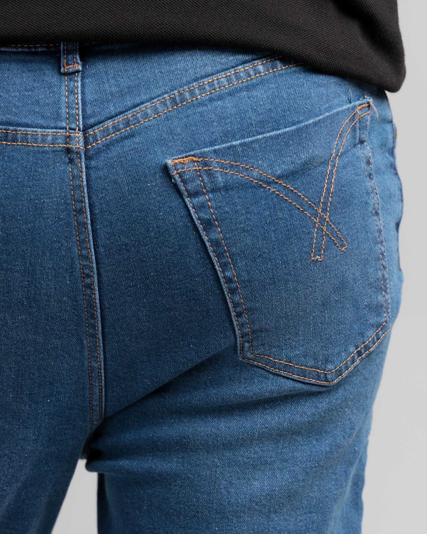 Men's Denim Chinos - Mid Blue