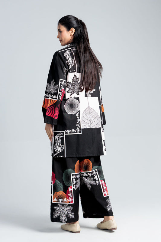 Womenâs Cotton Co-Ord Set - Black