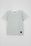 Men's Yarn Dyed Striped T-Shirt - Oyster Mushroom